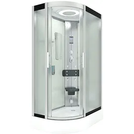 AcquaVapore Dampfdusche Sauna Dusche Duschkabine D60-70M2L-EC 120x80 cm Mit 2k Scheiben Versiegelung