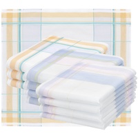 Betz Taschentuch 12 Stück Damen Stoff Taschentücher Paloma II Größe 30x30 cm, (Set, 12-St. Dessin 2), 100% Baumwolle, Dessin 2 weiß