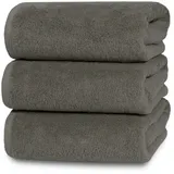 ZOLLNER Handtuchset 70 x 140 cm taupe 3 St.