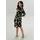 Aniston SELECTED Jerseykleid Midi Gemustert Beige/Schwarz 44
