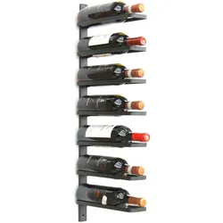 DanDiBo Weinregal Metall Wand Schwarz 93885 Flaschenregal Flaschenhalter Wandmontage