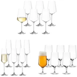 Leonardo PUCCINI Wein, Bier- & Sektgläser 18er Set