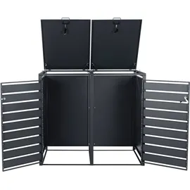 Zelsius Mülltonnenbox 132 x 80 x 117 cm grau