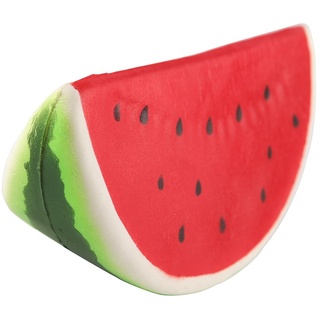 ANBOOR Squishies Spielzeug Wassermelone Antistress Squishies Stress Relief Toys Squeeze Spielzeug Slow Rising Spielzeug Watermeloen Speelgoed für Kinder Erwachsene (Farbe Zufällig, 14*8*9cm, 1 Stück)