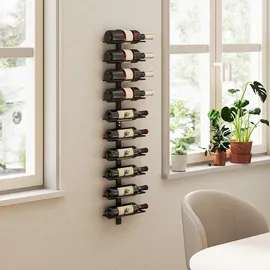 Homcom Weinregal 27 x 10 x 116 cm Schwarz