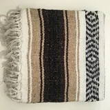 Kiuwxduy Mexikanische Manuell Strickdecke Decke,Sofa üBerwurf Meditations Yogamatte,Boho Outdoor Camping Picknickdecke Festival Blanket(Braun)