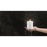 Piffany Uyuni Outdoor LED Stumpenkerze 8,4 x 10cm weiß