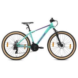 Bikestar Mountainbike 26 Zoll RH 16 cm Unisex mint/türkis
