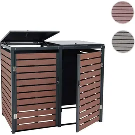 MCW Mülltonnenverkleidung K14 140 x 119 x 102 cm braun