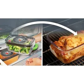 Bosch Frischhaltedose rechteckig schwarz 1,2 l