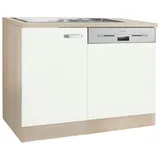 OPTIFIT Spülenschrank Faro, mit Tür/Sockel für Geschirrspüler weiß