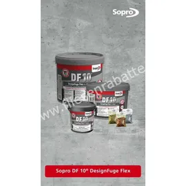 SOPRO BAUCHEMIE DesignFuge Flex DF 10 Hellgrau 16 5 kg