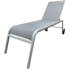 Doppler Venedig Rollliege 200 x 60 x 128 cm silber