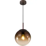 GLOBO Varus Hängeleuchte braun 1X E27