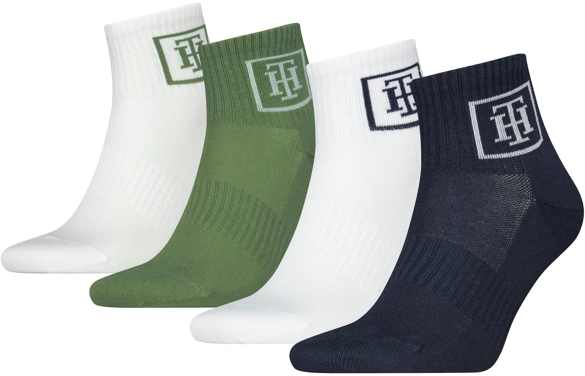 Kurzsocken, mit Mesh-Front für Atmungsaktivität, Gr. 43-46, navy-green, , 45535815-43