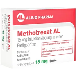 Methotrexat Al 15 Mg (25 Mg/ml) Inj.lsg.i.e.fer 12X0,6 ml