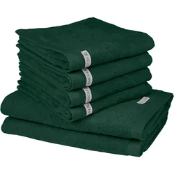 Handtuch Set »Sinfonie«, Set, 6 tlg Frottier, beinhaltet: Handtücher und Badetücher, 61068030-0 tanne 6 tlg.