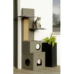 Kerbl ECO-Katzenspielhaus Alex, Katzenhaus indoor und outdoor geeignet, wasserdicht