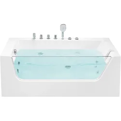 Whirlpool Badewanne weiß Eckmodell 170 x 80 cm rechts PUQUIO