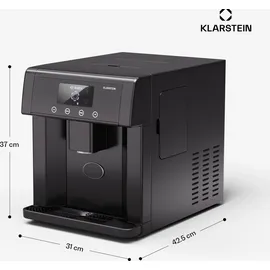 Klarstein Eiswürfelmaschine – Edelstahl-Eiswürfelbereiter, 3 Eiswürfelgrößen, 15 kg/24 h, Touch-Display, 3-Liter-Wassertank, Eiswürfelspender, Ice Maker, Schwarz