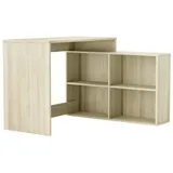 Dmora Eckschreibtisch Arros Eiche / Weiß