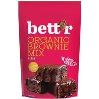 Bett'r Organic Brownie Mix, Bio, Vegane & Gluten free Brownies Mit Reichhaltigem Kakaogeschmack-6 x 400g-jeweils 15 Portionen