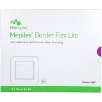 Mölnlycke Health Care GmbH Mepilex Border Flex Lite Schaumverband 15x15 cm