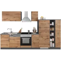 kochstation Küchenzeile KS-Colmar 330 cm grau