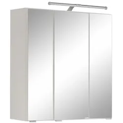 Badezimmer Spiegelschrank in Weiß LED Beleuchtung