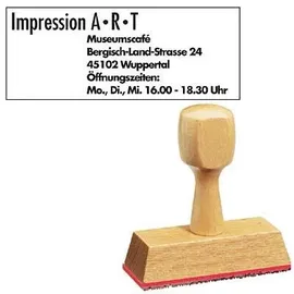 kompatible Ware Textstempel, individualisierbar ohne Logo, 1 St.
