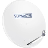 Schwaiger SPI991.0 80cm hellgrau + Quad LNB