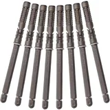 munloo Verdeckte Halterung, 8 Stück Wandregalhalterung, Regalträger Unsichtbar Wandhalterung, Verdeckte Tablarträger, Halterung für Schwebende Bücherregale Oder Wandregale (10x145mm, Braun, Eisen)