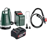 Metabo Metabo, TPF 18 LTX 2200 Akku Tauch- und Regenfasspumpe 18 V 2200 l/h + 1x Akku 4,0 Ah - ohne Ladegerät