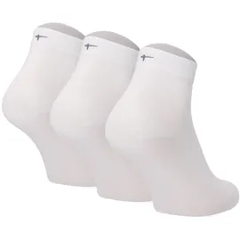 TAMARIS Comfort Cotton Quartersocken 3 Paare Weiß 35-38
