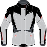 Dainese Tempest 3 D Dry Lady, Motorradtourenjacke Für Damen, Wasserdichte Jacke, Herausnehmbares Thermofutter, Schulter Und Ellbogenschutz, Eisgrau/Schwarz/Lavarot, 38