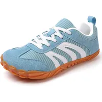 tqgold Unisex Barfußschuhe Herren Damen Breite Zehenbox Barfuss Schuhe Minimalistische Leichte Bequeme Traillaufschuhe Sportschuhe Outdoor Walkingschuhe für Fitness Wandern Laufen Alltag(Blau 40EU) - 40 EU