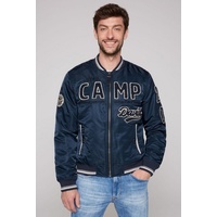 CAMP DAVID Blouson mit großem Frottee-Logo blau L