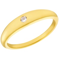 amor Fingerring »Classic«, 91024624-52 gelbgoldfarben-kristallweiß + kristallweiß