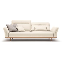 hülsta sofa 3,5-Sitzer hs.460, Sockel in Eiche, Füße Eiche natur, Breite 228 cm weiß