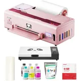 Procolored K13 Lite A3 DTF Drucker Bundle mit Ofen für T-Shirts und Kleidung, 33cm Textildruckmaschine mit Weißtinten-Zirkulation und Infrarotschutz für DIY Bekleidung Pink