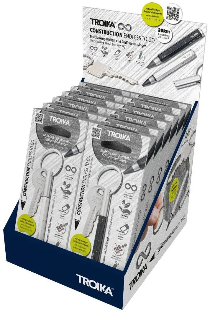 TROIKA CD157 Schlüsselring/Etui Chrom