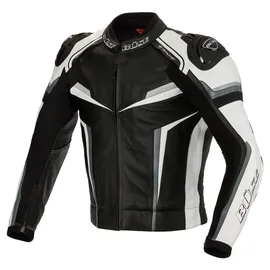 BÜSE Lederjacke Schwarz/Weiß M