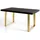 alpi möbel LOFT-U 160-260 x 77 x 90 cm schwarz/gold