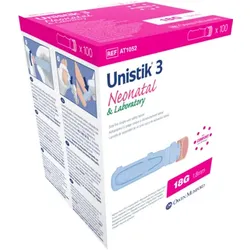 UNISTIK 3 Neonatal Eindr.Tiefe 1,8 mm Stechhilfe 100 St