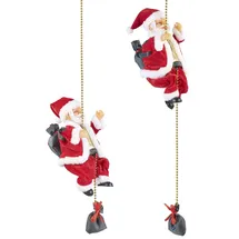 Infactory 2er-Set Kletternder Weihnachtsmann "Santa Crawl"
