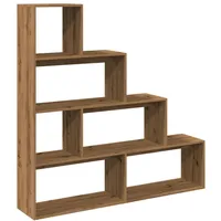 vidaXL Bücherregal 4 Stufen 143,5 x 29 x 143,5 cm Braun