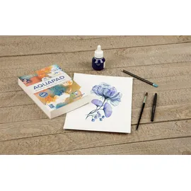 Quo Vadis Aquarellpapier Aquapad A4 50 Blatt 300 g/m2 weiß