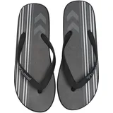 hummel Multi Stripe FLIP Flop Slipper, Black, 38.5 EU