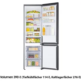 Samsung RL38C602CB1 Kühl-Gefrierkombination (390 l, 2030 mm hoch, Premium Black Steel)