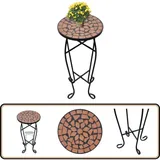 Vidaxl - Beistelltisch Mosaik Terracotta - Blumentopf - Gartentisch - Terrassentisch - Beistelltisch - Mosaiktisch